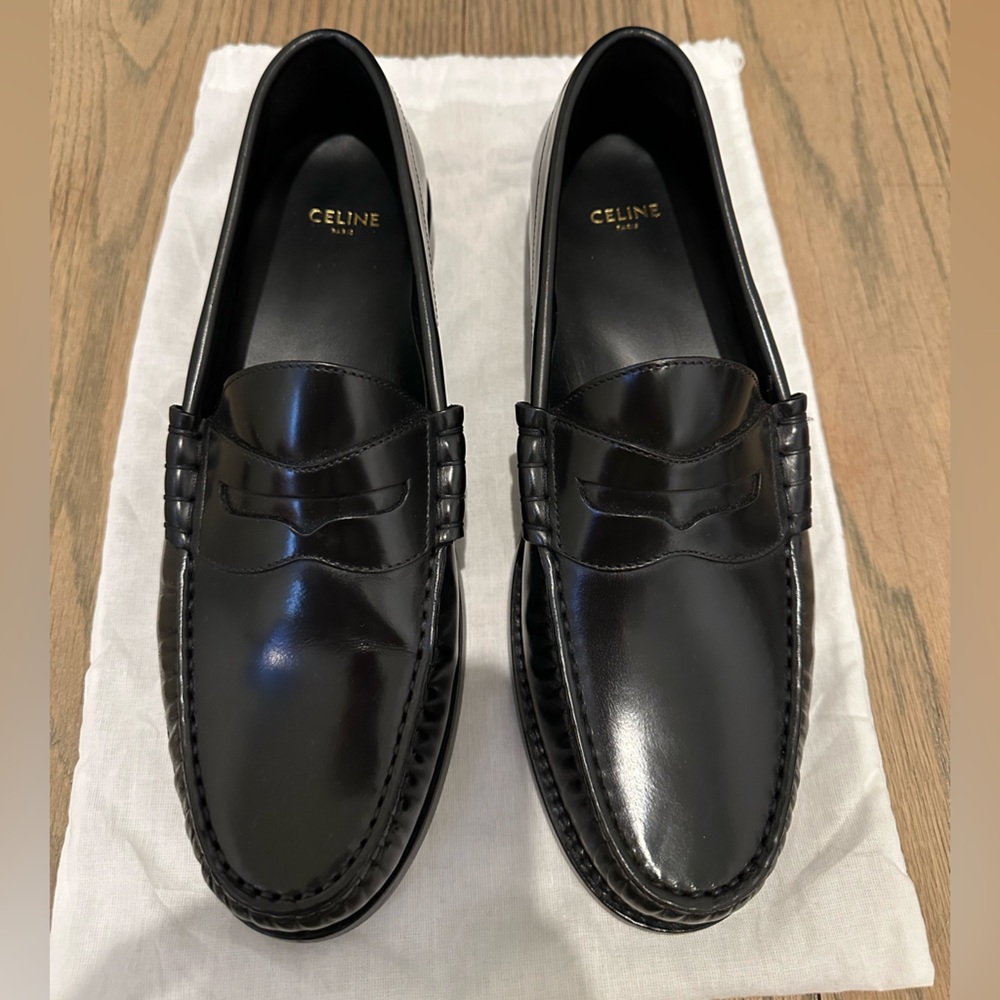 Celine Women’s Black Luco Loafers